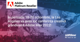În perioada 18-20 octombrie, la Los Angeles va avea loc conferința creativă grandioasă Adobe Max 2022!